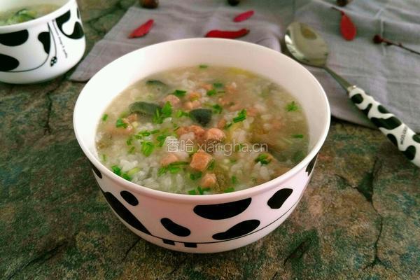 皮蛋瘦肉粥的做法图解14