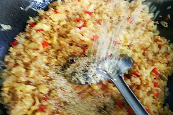包菜蛋炒饭的做法图解14