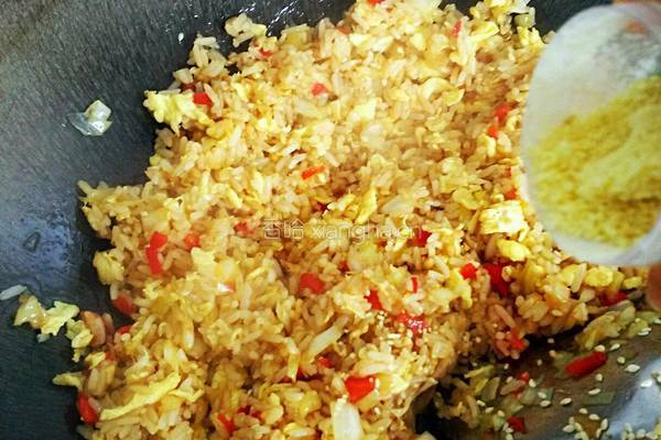 包菜蛋炒饭的做法图解15