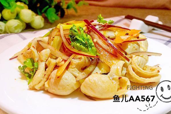 凉拌鸡肚