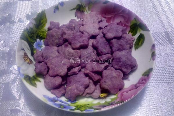浪漫紫色花朵饼干的做法图解11