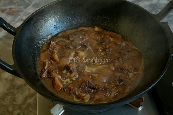 黄豆酱焖牛腩的做法图解12