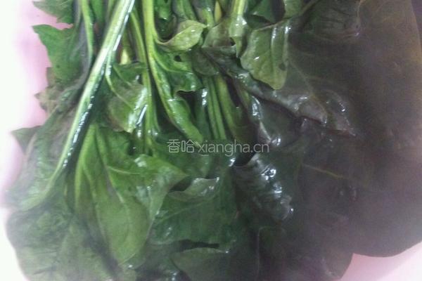 菠菜鸡蛋面的做法图解2