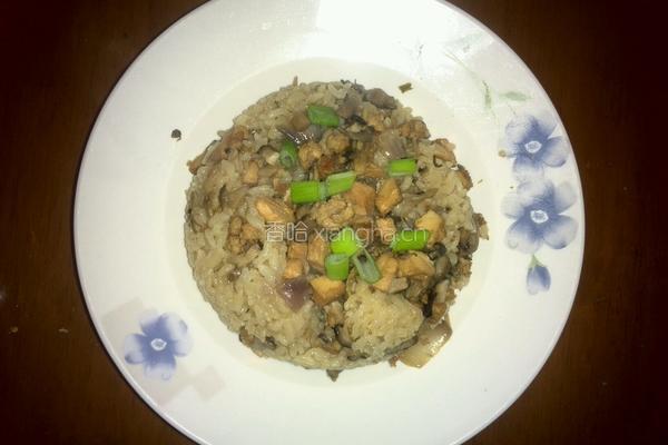 蘑菇肉丁饭的做法图解8