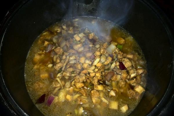 蘑菇肉丁饭的做法图解5