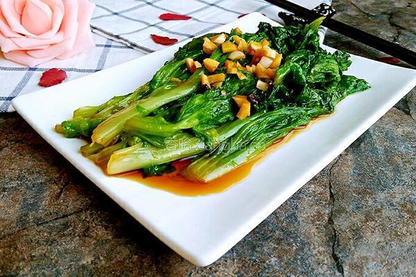 蒜末生菜的做法图解8
