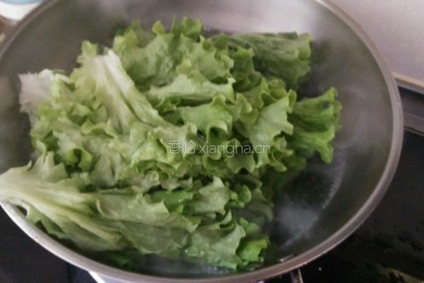 蒜末生菜的做法图解2
