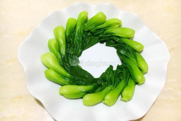 香菇扒油菜的做法图解6