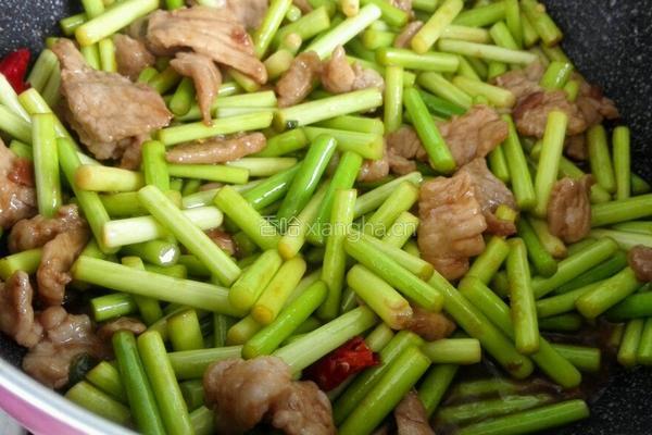 蒜薹炒肉的做法图解8