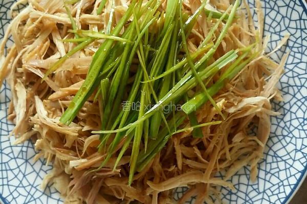 蒜苗鸡丝的做法图解5
