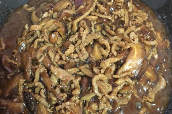 肉丝香菇捞河粉的做法图解8