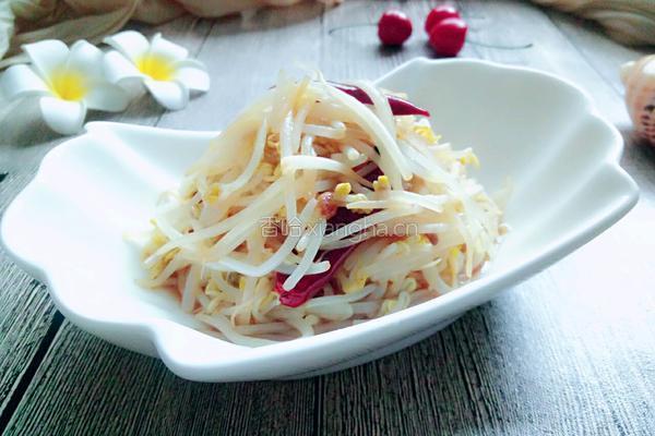 炝爆绿豆芽