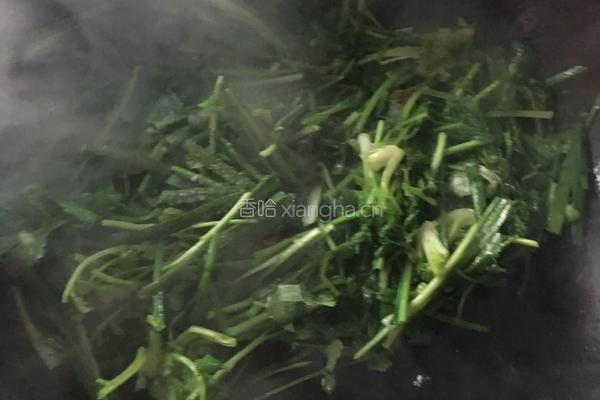 韭菜炒香菜的做法图解4