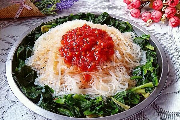 菠菜拌粉丝的做法图解8