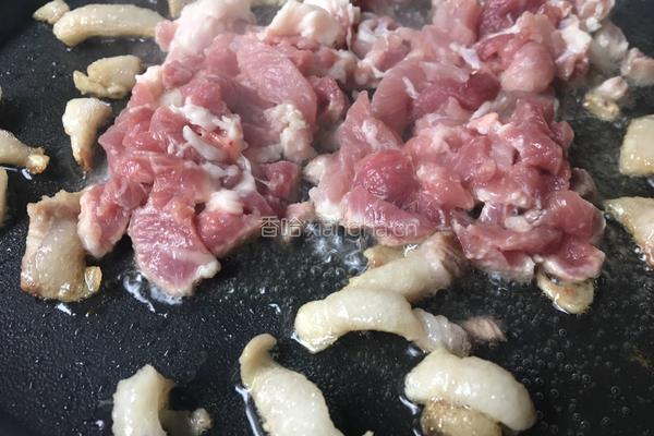 肉沫炒黄豆酱的做法图解4