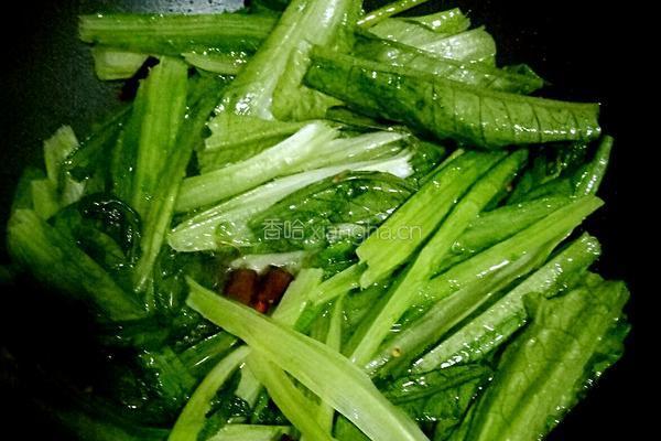 炝炒油麦菜的做法图解4