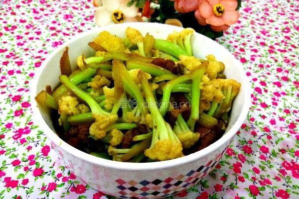 肉丝炒菜花的做法图解9
