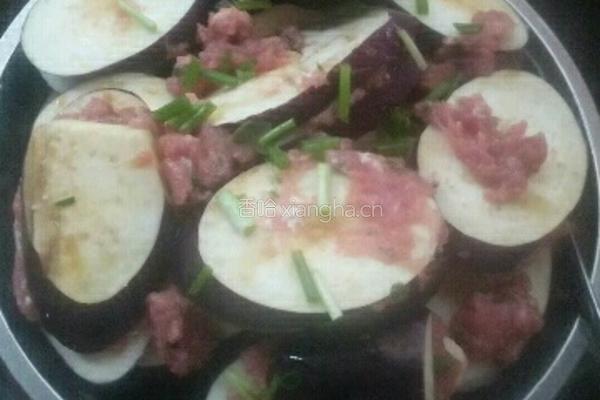肉末蒸茄子的做法图解6