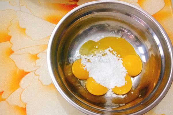 菠菜戚风蛋糕的做法图解4