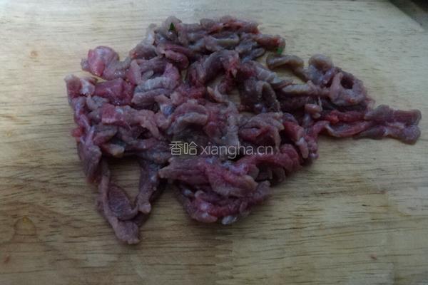 香菜炒牛肉丝的做法图解1