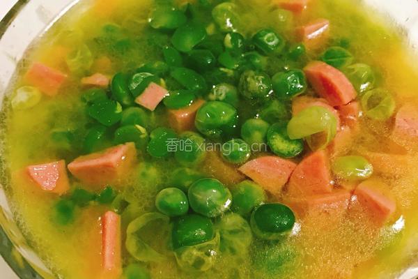 豌豆火腿肠的做法图解5