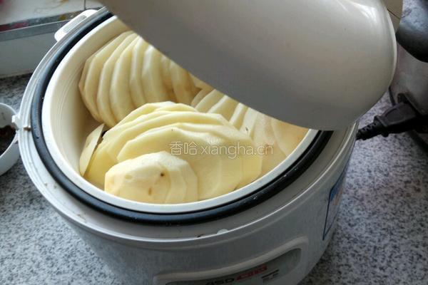 香葱肉末土豆泥的做法图解3