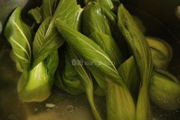 香菇油菜的做法图解2