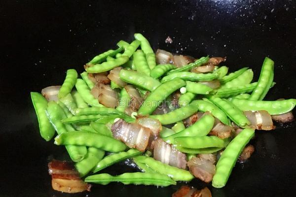 腊肉炒荷兰豆的做法图解11