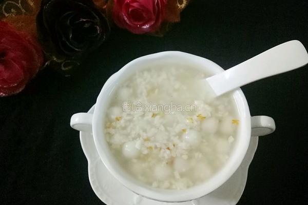 桂花酒酿小圆子的做法图解1