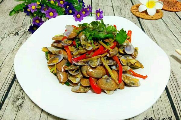 蚝油炒花蚬的做法图解10
