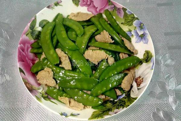 荷兰豆炒肉的做法图解9