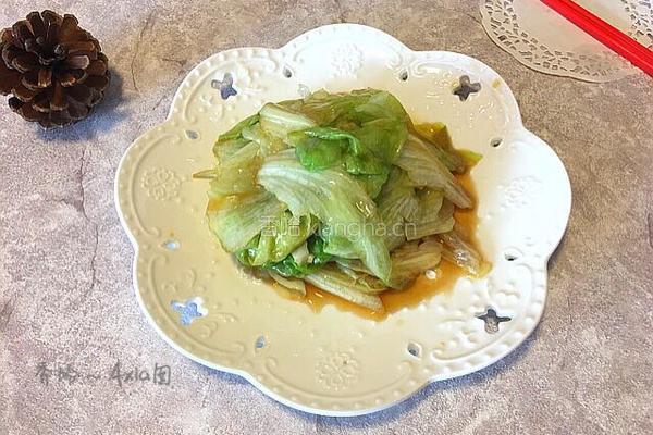 蚝油西生菜的做法图解7