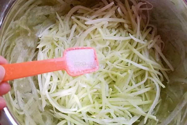 萝卜丝饼的做法图解2