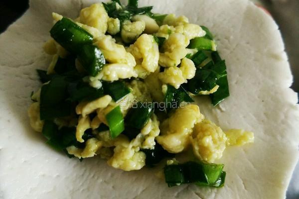 韭菜鸡蛋糯米饼的做法图解8