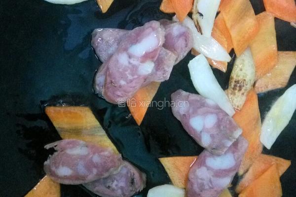腊肠炒时蔬的做法图解6