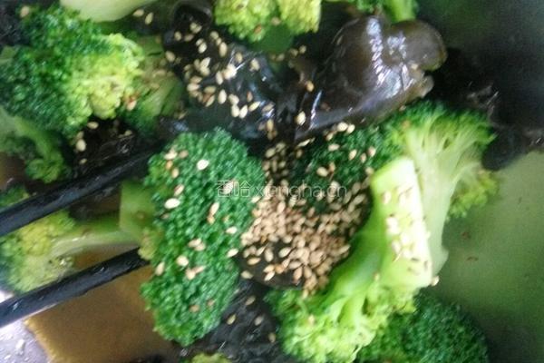 凉拌西兰花黑木耳的做法图解10