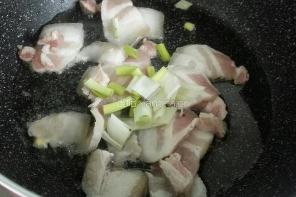 葱头炒五花肉的做法图解4