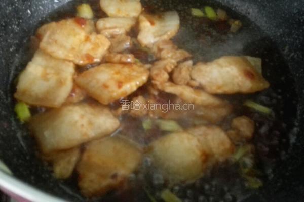 葱头炒五花肉的做法图解6