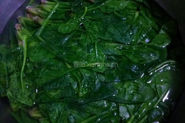 炝菠菜的做法图解3
