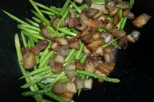 五花肉爆炒芦笋的做法图解9