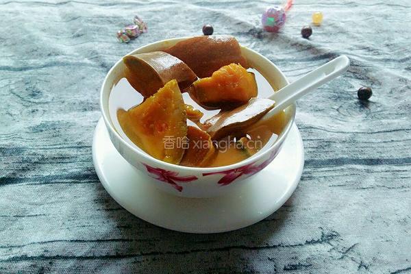 南瓜甜汤的做法图解4