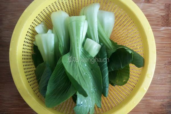 蚝油小青菜的做法图解1
