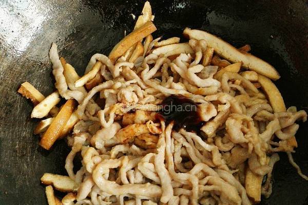 香干炒肉丝的做法图解9