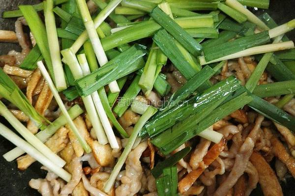 香干炒肉丝的做法图解11