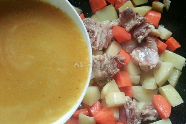 咖喱土豆胡萝卜鸡肉的做法图解9