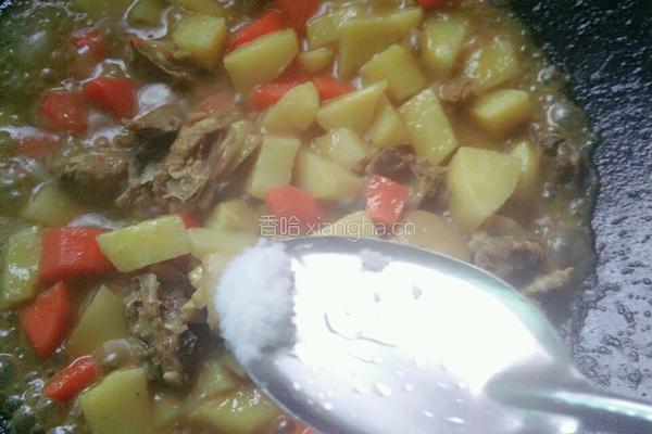咖喱土豆胡萝卜鸡肉的做法图解10