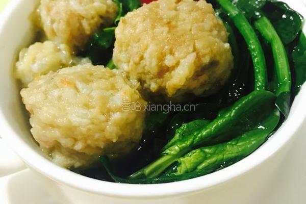 菠菜丸子汤的做法图解6