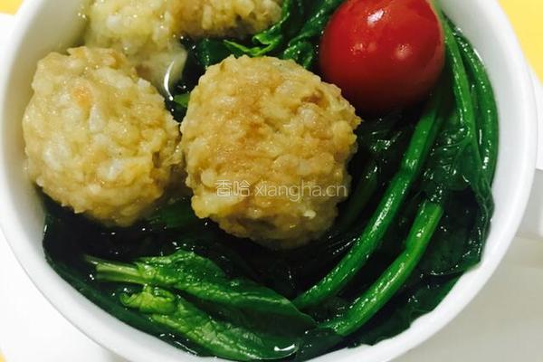 菠菜丸子汤的做法图解7