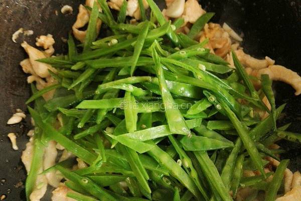 荷兰豆炒鸡丝的做法图解11