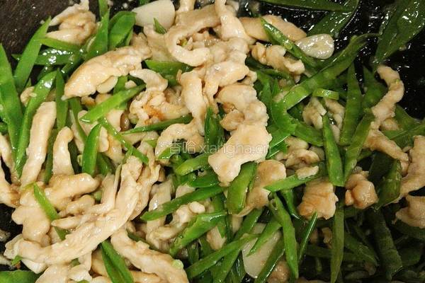 荷兰豆炒鸡丝的做法图解12